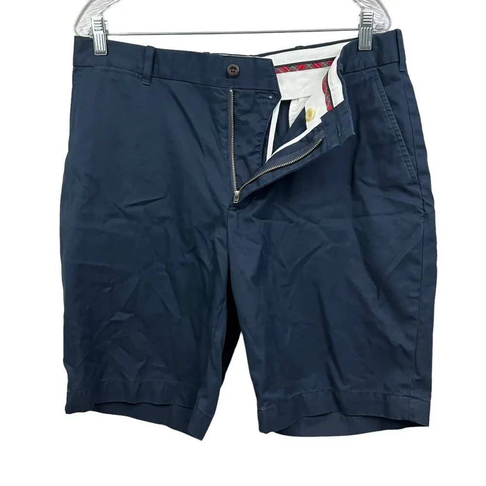Polo Golf Ralph Lauren Men Shorts Links Fit Flat Front Slash Pockets Navy Sz 34*